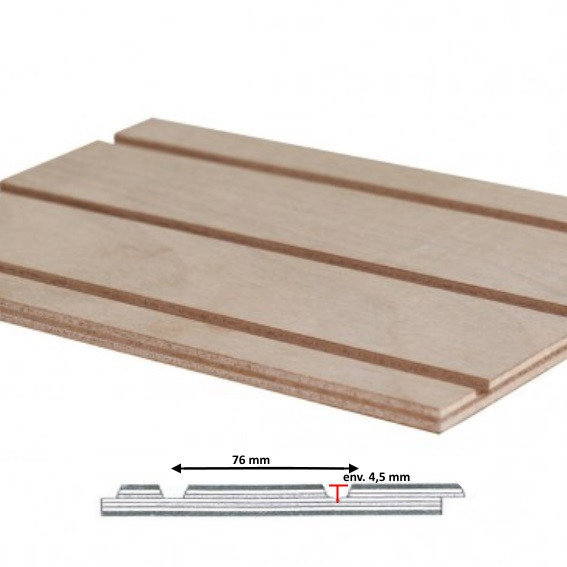 CONTREPLAQUE TOUT OKOUME RAINURE 1 FACE 2500X1220MM 10MM